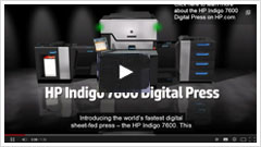 HP Indigo 7600 Printing Machine Video
